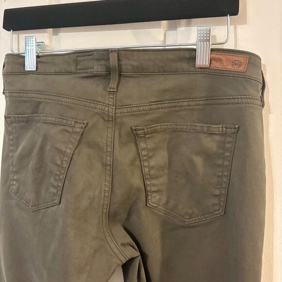 AG Adriano Goldschmied Super Skinny Ankle Pant 28R Green Irregular - Picture 7 of 9